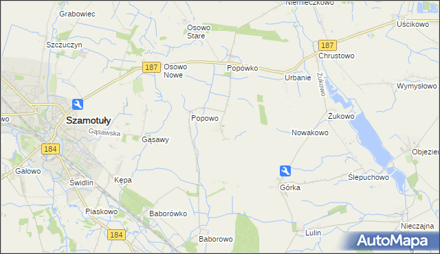 mapa Wychowaniec, Wychowaniec na mapie Targeo