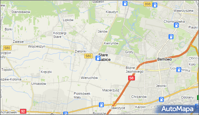 mapa Babice Nowe, Babice Nowe na mapie Targeo