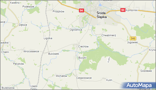 mapa Ciechów, Ciechów na mapie Targeo