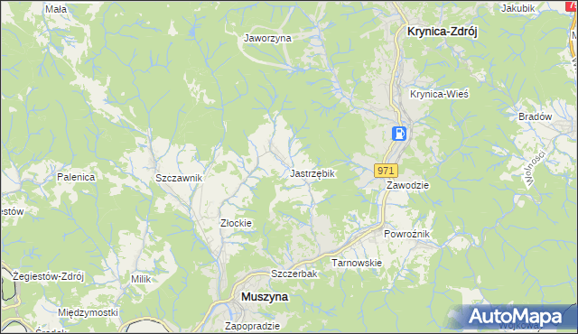 mapa Jastrzębik, Jastrzębik na mapie Targeo