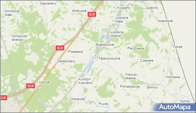 mapa Tatarszczyzna, Tatarszczyzna na mapie Targeo