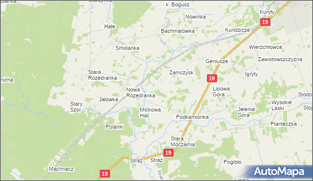 mapa Wierzchjedlina, Wierzchjedlina na mapie Targeo