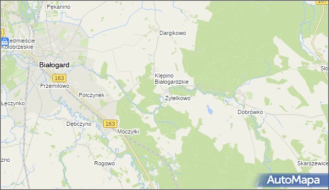 mapa Żytelkowo, Żytelkowo na mapie Targeo