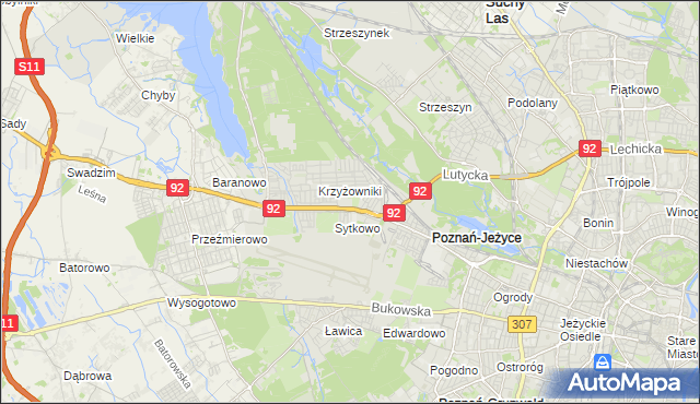 mapa Smochowice, Smochowice na mapie Targeo