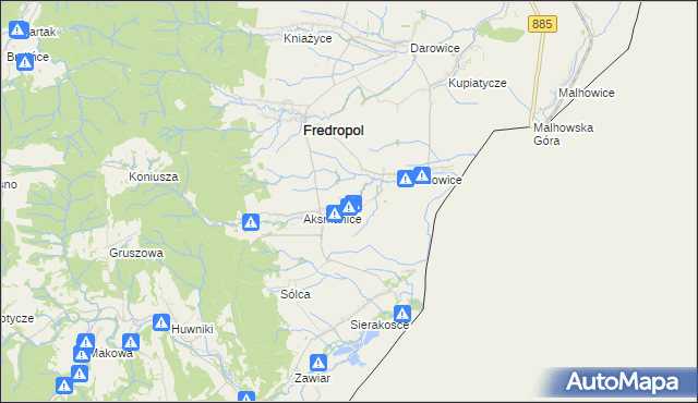 mapa Kłokowice, Kłokowice na mapie Targeo