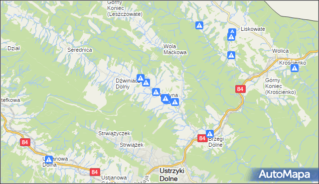 mapa Łodyna, Łodyna na mapie Targeo