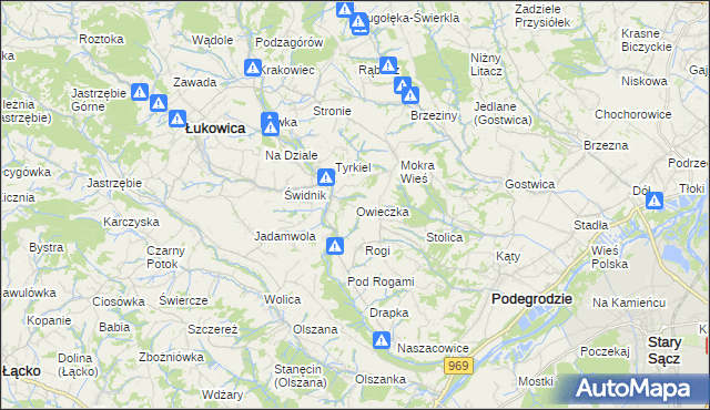 mapa Owieczka, Owieczka na mapie Targeo