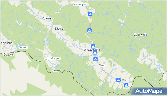 mapa Wyszowatka, Wyszowatka na mapie Targeo