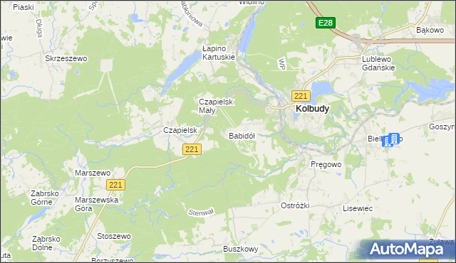 mapa Babidół, Babidół na mapie Targeo