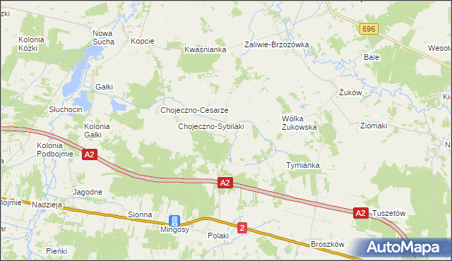 mapa Czarnowąż, Czarnowąż na mapie Targeo