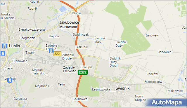 mapa Kolonia Świdnik Mały, Kolonia Świdnik Mały na mapie Targeo