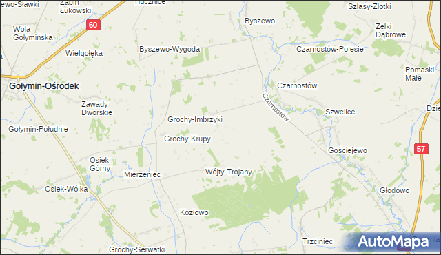 mapa Krzemień gmina Karniewo, Krzemień gmina Karniewo na mapie Targeo