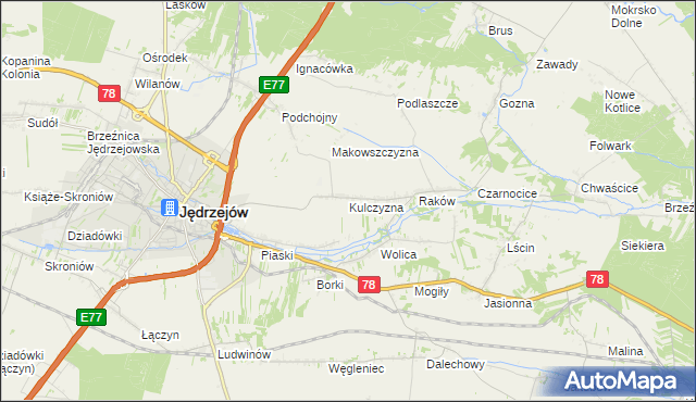 mapa Kulczyzna, Kulczyzna na mapie Targeo