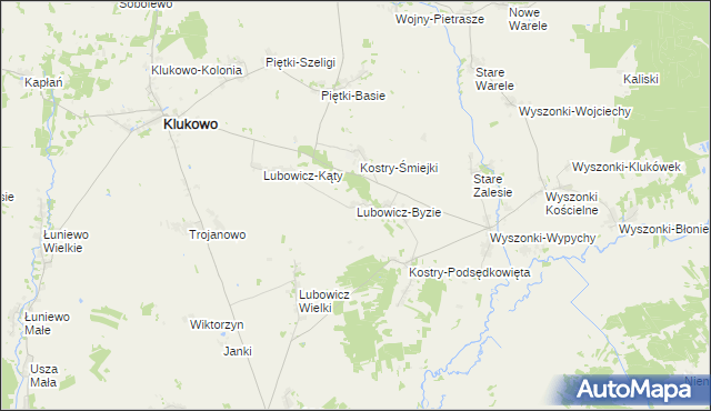 mapa Lubowicz-Byzie, Lubowicz-Byzie na mapie Targeo