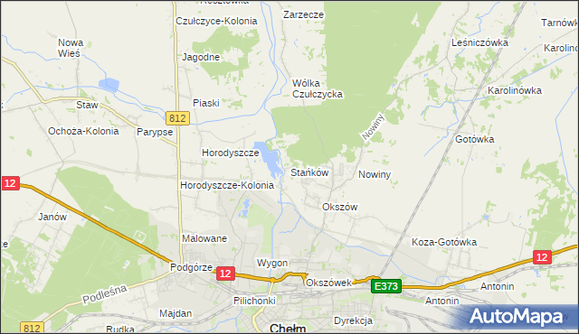 mapa Stańków, Stańków na mapie Targeo