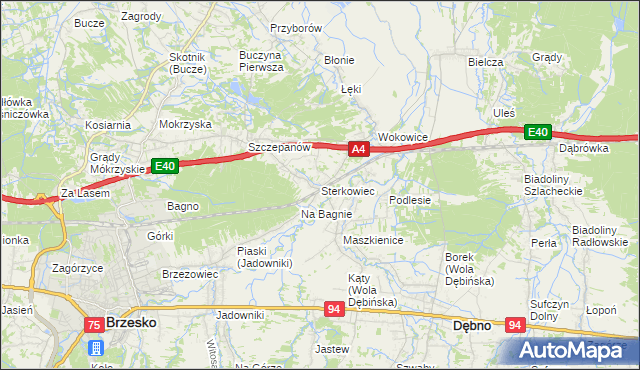 mapa Sterkowiec, Sterkowiec na mapie Targeo