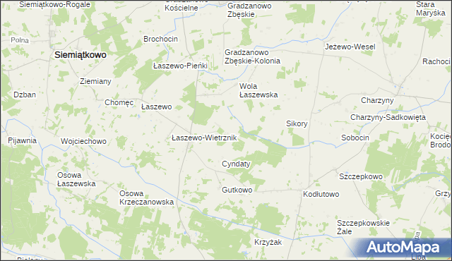 mapa Zaborze Krzeczanowskie, Zaborze Krzeczanowskie na mapie Targeo