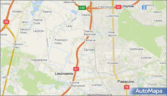 mapa Zgorzała, Zgorzała na mapie Targeo