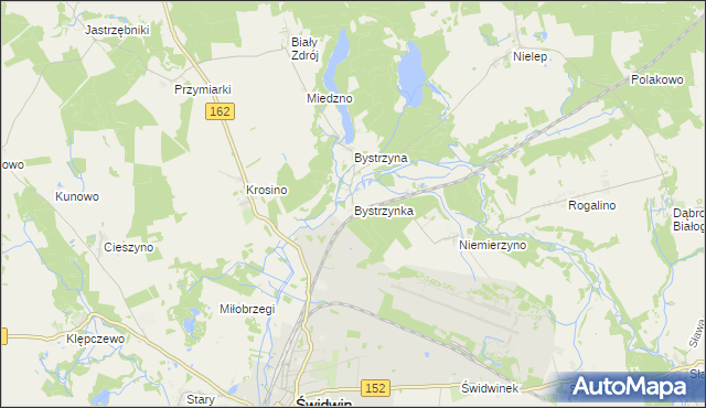 mapa Bystrzynka, Bystrzynka na mapie Targeo