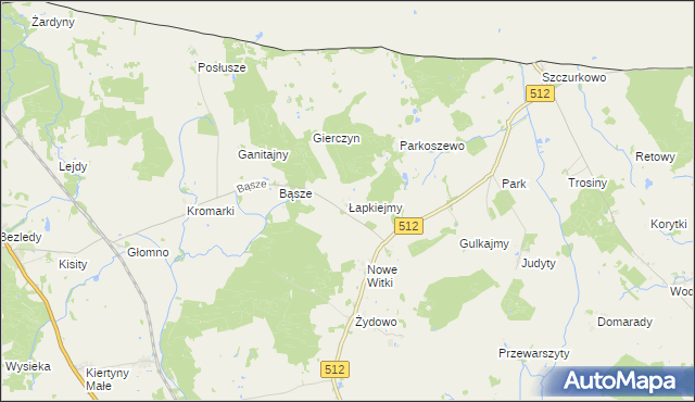 mapa Łapkiejmy, Łapkiejmy na mapie Targeo