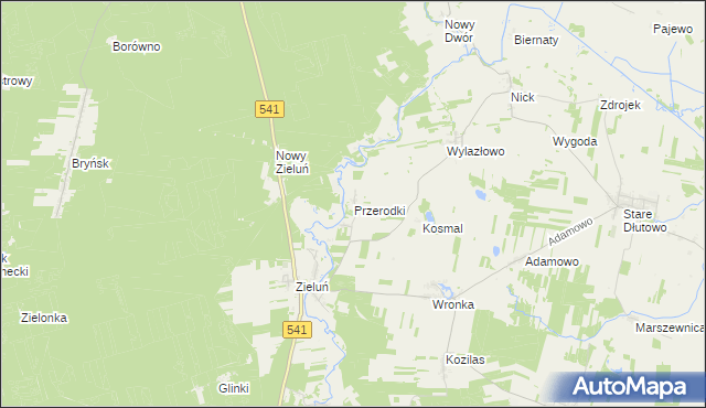 mapa Przerodki, Przerodki na mapie Targeo