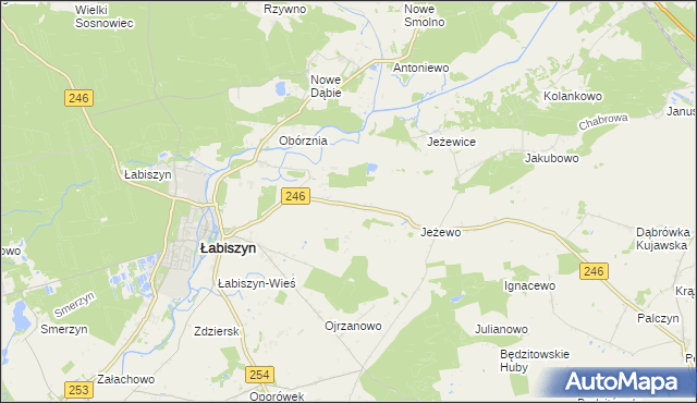 mapa Smogorzewo gmina Łabiszyn, Smogorzewo gmina Łabiszyn na mapie Targeo