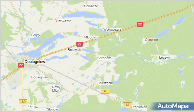 mapa Chrapów, Chrapów na mapie Targeo