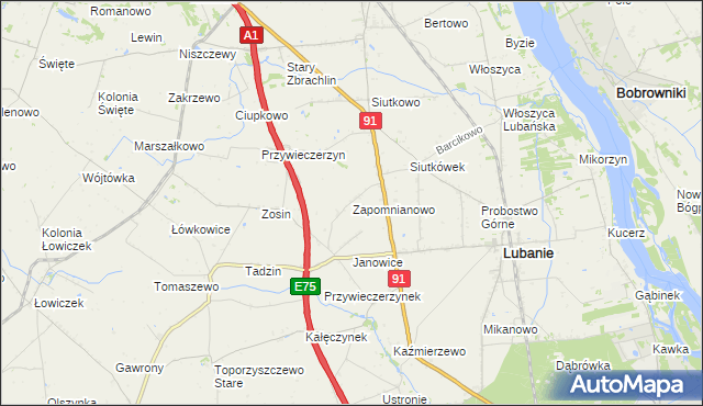 mapa Zapomnianowo, Zapomnianowo na mapie Targeo