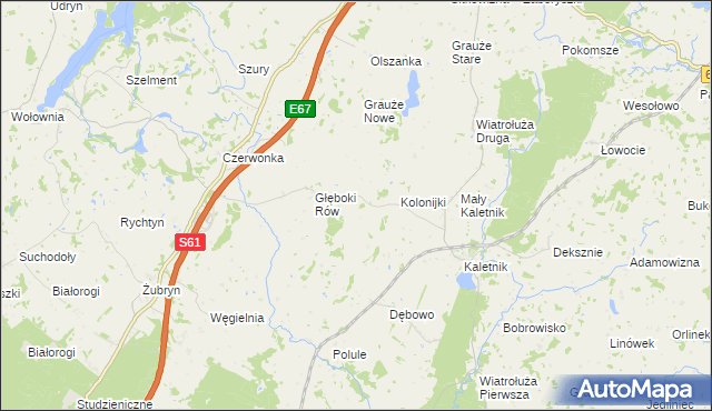 mapa Klonorejść, Klonorejść na mapie Targeo