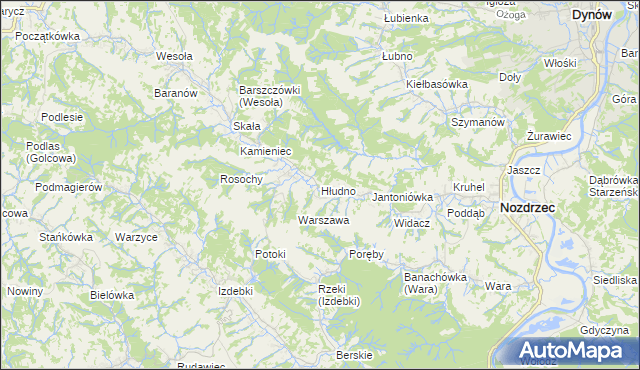 mapa Hłudno, Hłudno na mapie Targeo