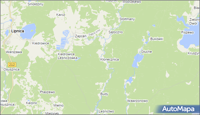 mapa Kłonecznica, Kłonecznica na mapie Targeo