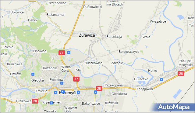 mapa Buszkowiczki, Buszkowiczki na mapie Targeo