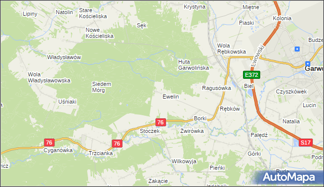 mapa Ewelin, Ewelin na mapie Targeo