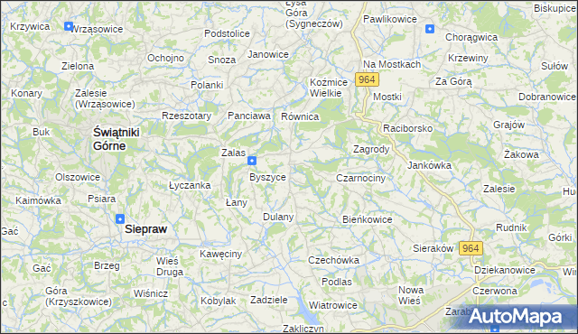mapa Gorzków gmina Wieliczka, Gorzków gmina Wieliczka na mapie Targeo