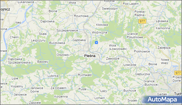mapa Łowczówek, Łowczówek na mapie Targeo