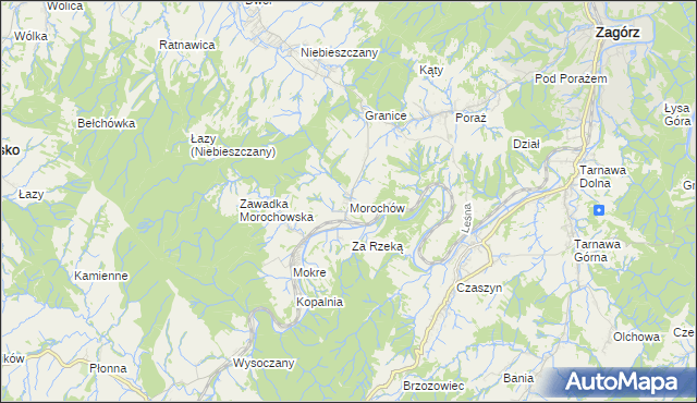 mapa Morochów, Morochów na mapie Targeo