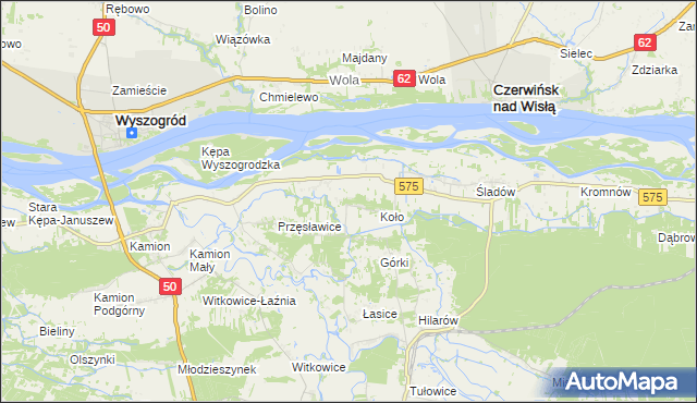 mapa Nowa Wieś-Śladów, Nowa Wieś-Śladów na mapie Targeo