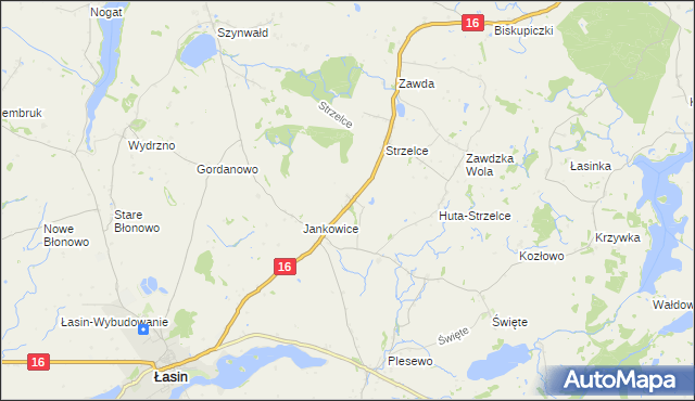 mapa Nowe Jankowice gmina Łasin, Nowe Jankowice gmina Łasin na mapie Targeo