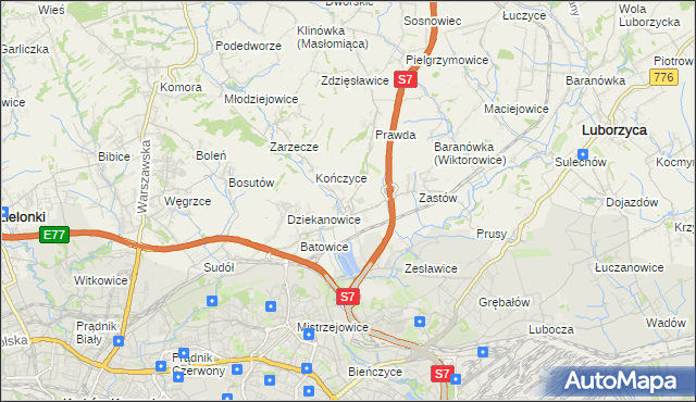 mapa Raciborowice gmina Michałowice, Raciborowice gmina Michałowice na mapie Targeo