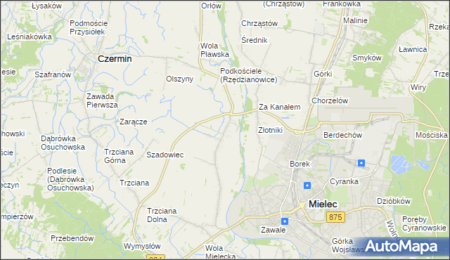 mapa Rzędzianowice, Rzędzianowice na mapie Targeo