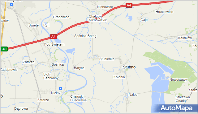 mapa Stubienko, Stubienko na mapie Targeo