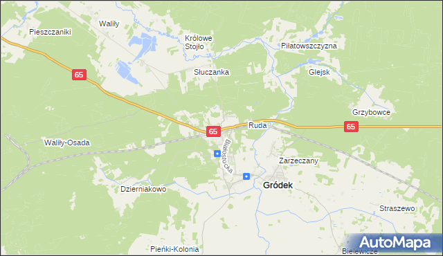 mapa Waliły-Stacja, Waliły-Stacja na mapie Targeo