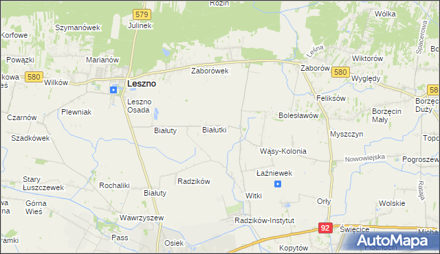 mapa Wąsy-Wieś, Wąsy-Wieś na mapie Targeo