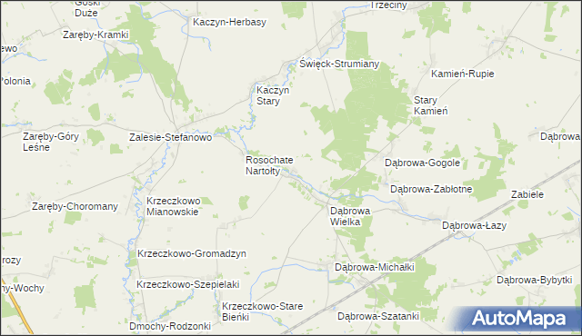 mapa Dąbrowa-Cherubiny, Dąbrowa-Cherubiny na mapie Targeo