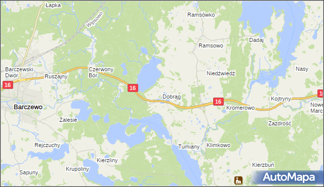 mapa Dobrąg, Dobrąg na mapie Targeo