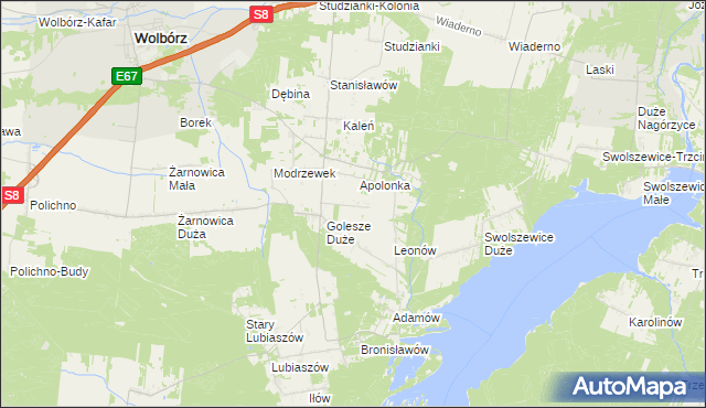 mapa Marianów gmina Wolbórz, Marianów gmina Wolbórz na mapie Targeo