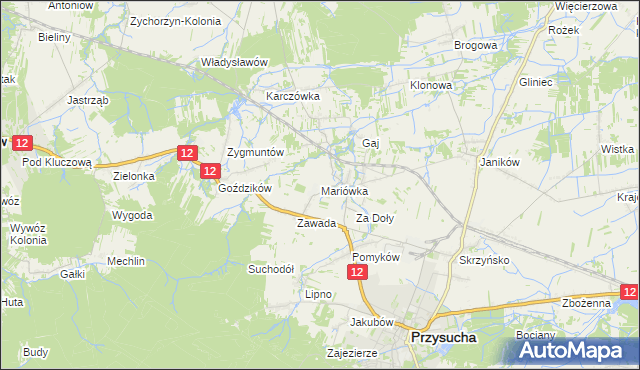 mapa Mariówka, Mariówka na mapie Targeo