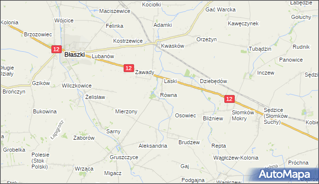 mapa Równa, Równa na mapie Targeo