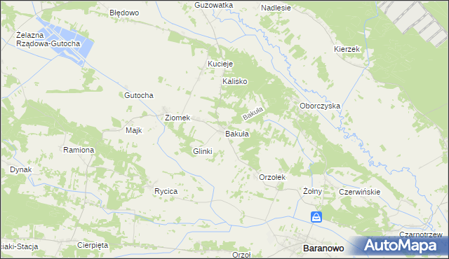 mapa Bakuła, Bakuła na mapie Targeo