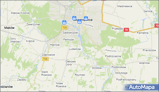 mapa Balcerów, Balcerów na mapie Targeo